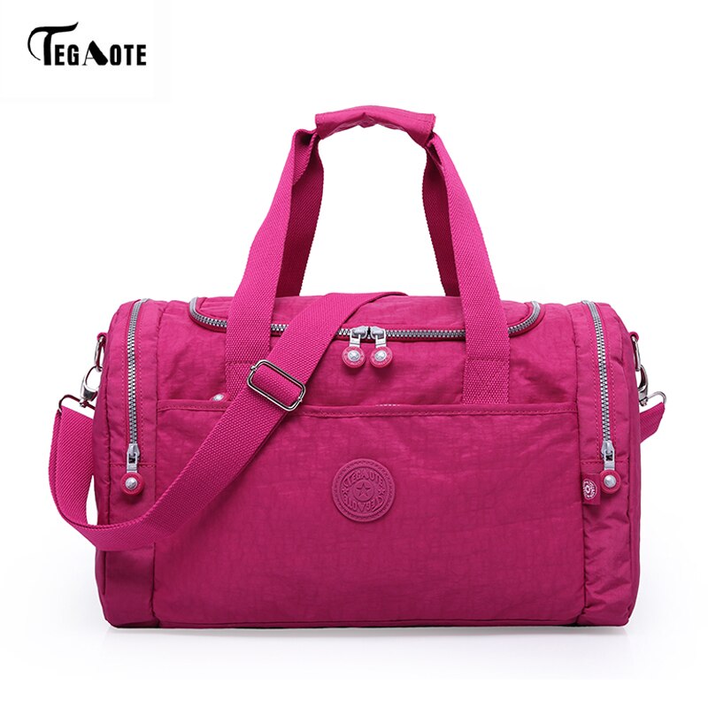 TEGAOTE – sacs de voyage grande capacité pour femmes, 2022, sac de voyage imperméable, sac de voyage, fourre-tout décontracté, grand voyage de week-end, sac touristique: Bourgogne
