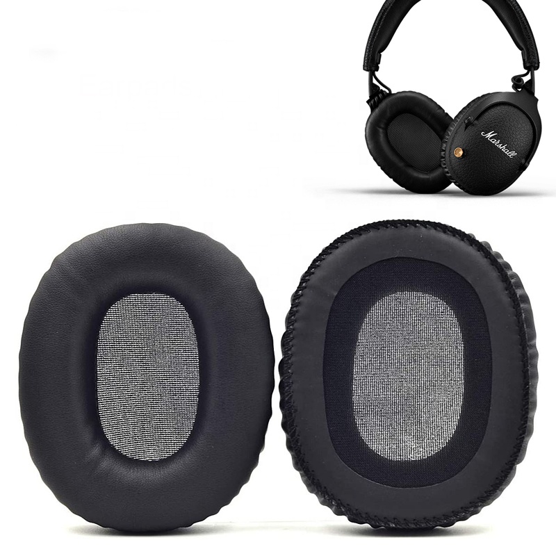 Oreillettes en cuir de supérieure, bandeau de remplacement, housse de coussin pour moniteur Marshall, écouteurs intra-auriculaires