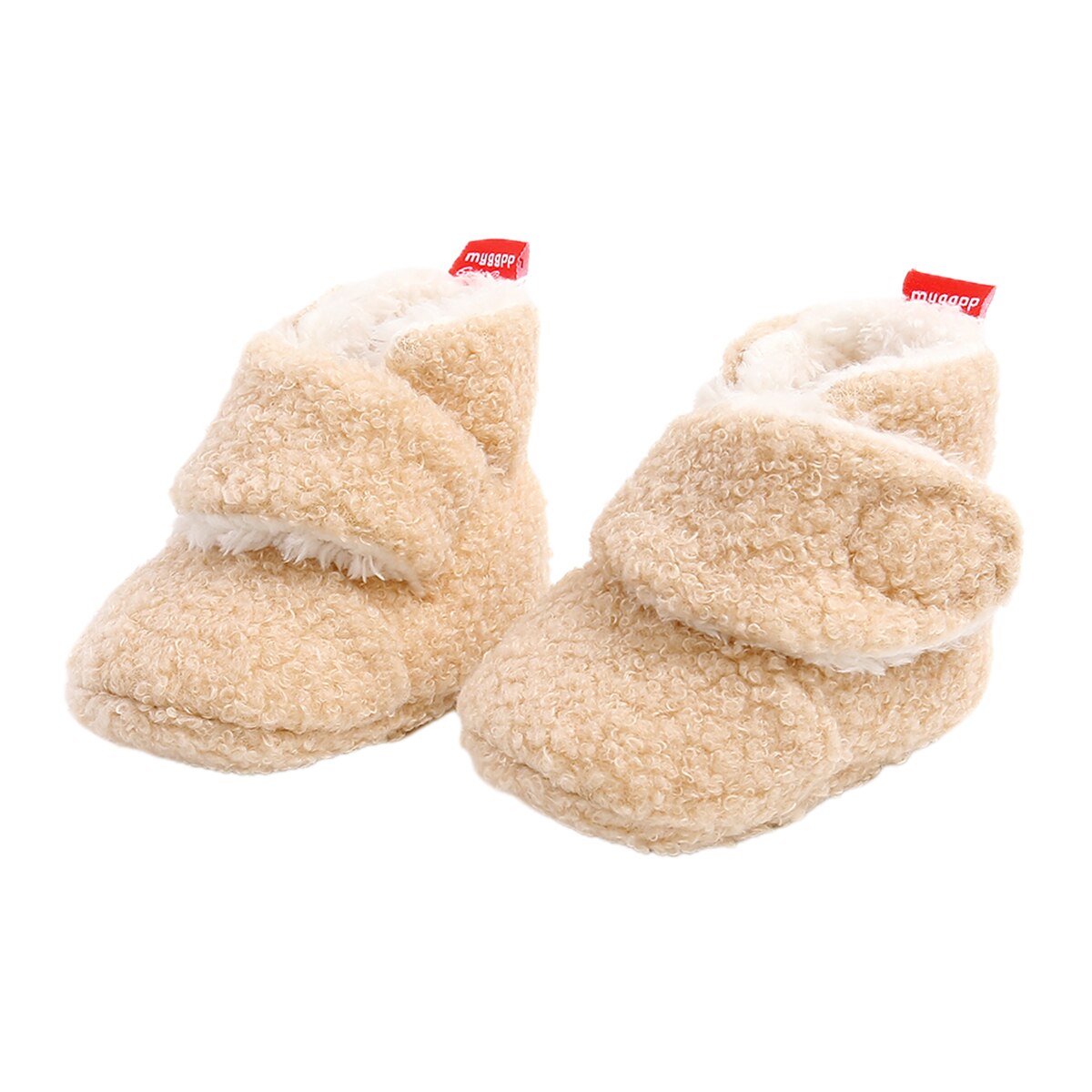 0-18m baby mysiga fleece tossor unisex spädbarn tofflor spjälsäng skor halkfri botten pojkar flickor: B / 13-18 månader