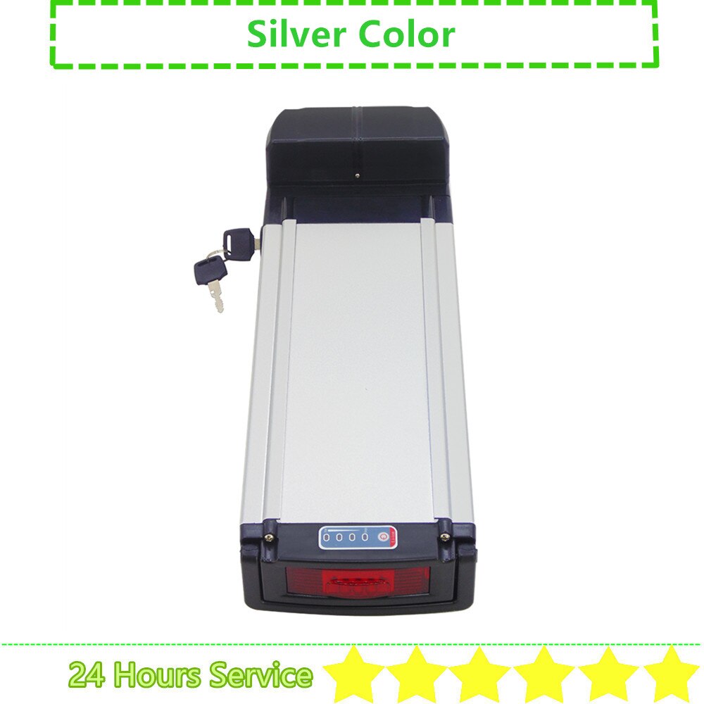 E-bike Battery Box City Bike Rear Rack Luggage Carrier E-bike Battery Box 36V 48V Battery Box 40 50 52 60 pcs 18650 Cells