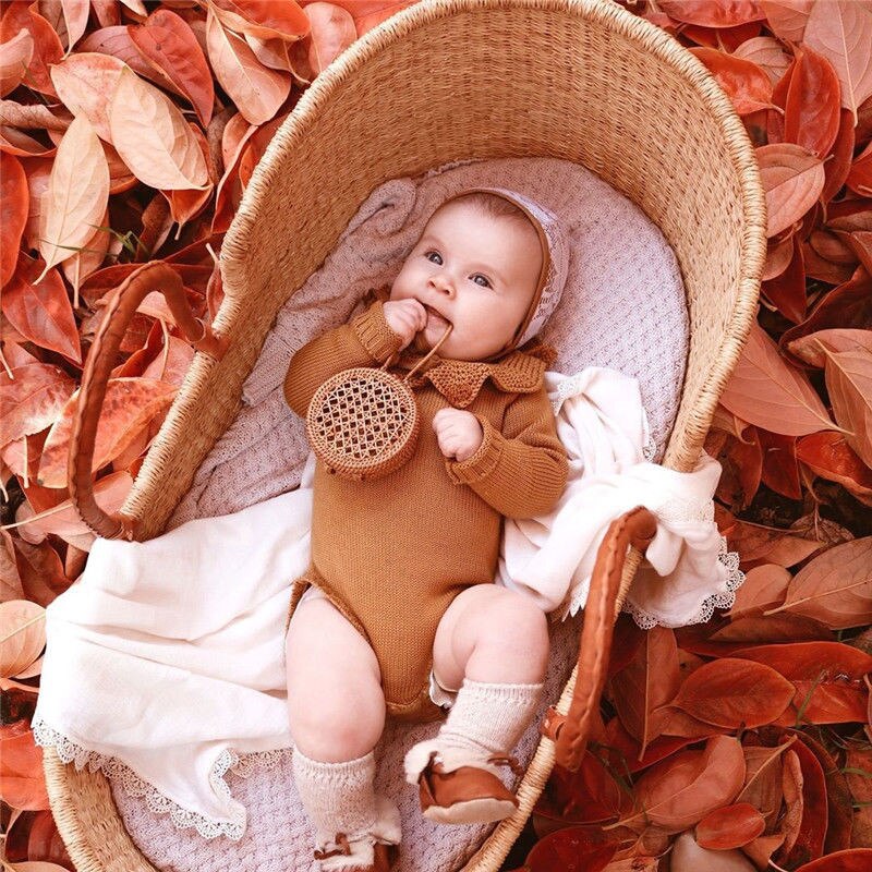 Neugeborenen Baby zur Seite fahren Bodys Kleinkind Mädchen Jungen betroffen Winter Warme Overall Outfits einstellen Prinzessin Kleine freundlicher Kleidung Kostümich