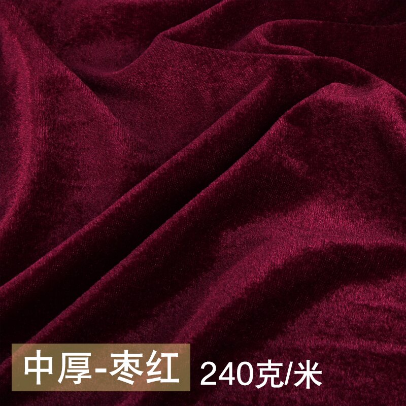 160 x 100cm polyester utan blekande guld sammetstyg tyg för gardiner bordsduk plagg gör-det-själv sömnadsmaterial: 1