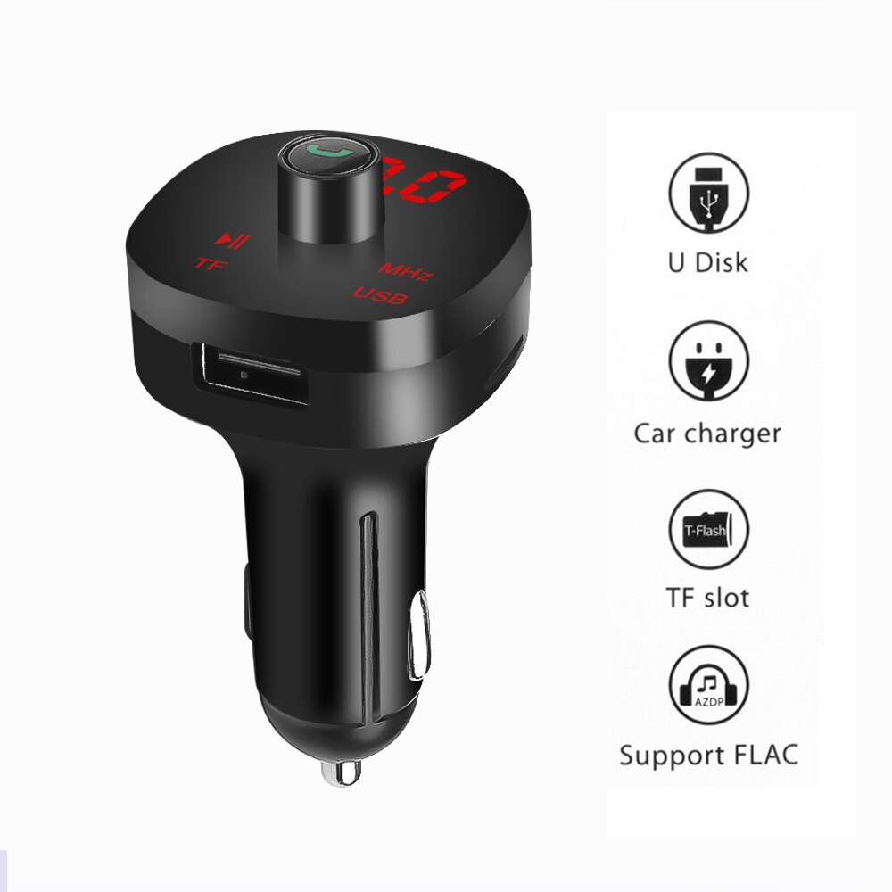 4.1a usb-aux-fm-transmitter, kabelloses bluetooth-autoradio-set mit freisprecheinrichtung, dual-usb-anschluss, schnellladegerät für mobiltelefone, zigarettenanzünderstecker, tf-kartenleser