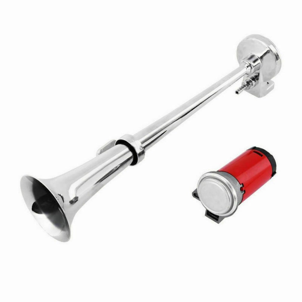 150Db 12V Super Loud Air Horn Compressor Single Horn Truck Train Ship Portable Car Single Pipe Air Whistle