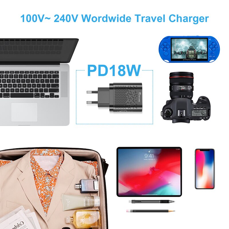 Lovebay dupla usb carregador qc3.0 3a pd rápido carregador ue eua tablet parede adaptador do telefone móvel para iphone 11 xs max samsung xiaomi