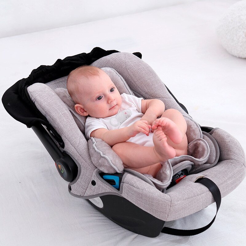 Baby klapvogn sovemåtte universal pasform aftagelig spædbarn krop pude ultra blød & åndbar baby seng klapvogn tæppe