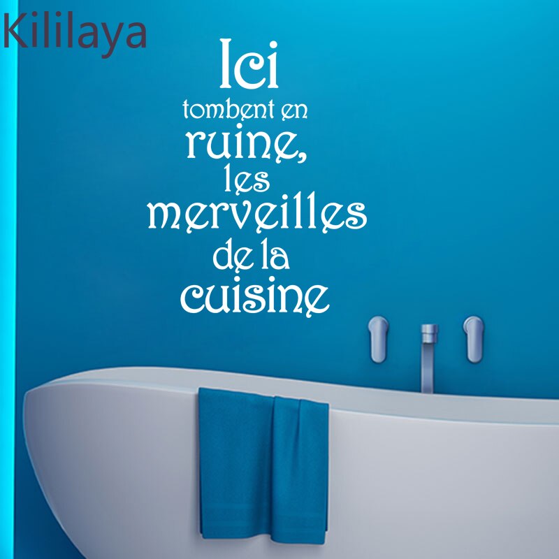 Kililaya-autocollants muraux Toilettes WC | Papier peint, Ici Ruine En Ruine Chef, Stickers muraux de déocration