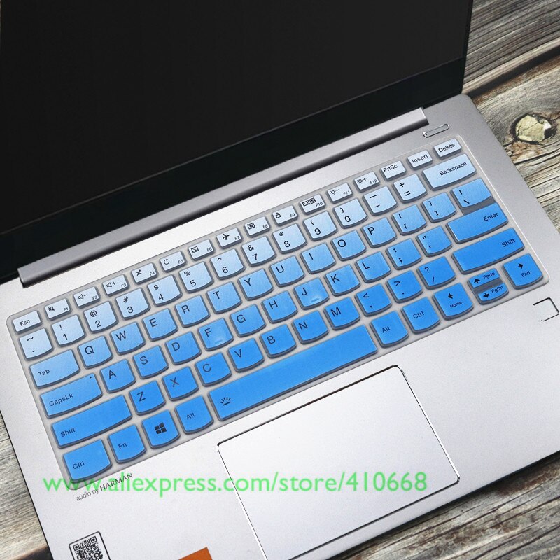 Til lenovo ideapad  s145 l340 s340 14 ast 14 iwl 14 igm 14 ikb  s145-14 ast  s145-14 ikb  s145-14 iwl  s145-14 igm 14 " laptop tastatur cover: Gradvis blå