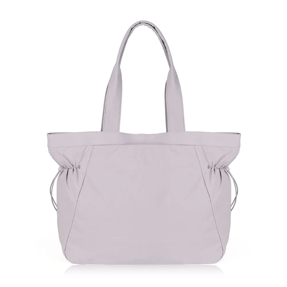 Bolso de mano para Yoga con capacidad para mujer, bolso de hombro sencillo a la , almacenamiento de 18L, accesorios para equipos de motocicleta, 2025: Blanco
