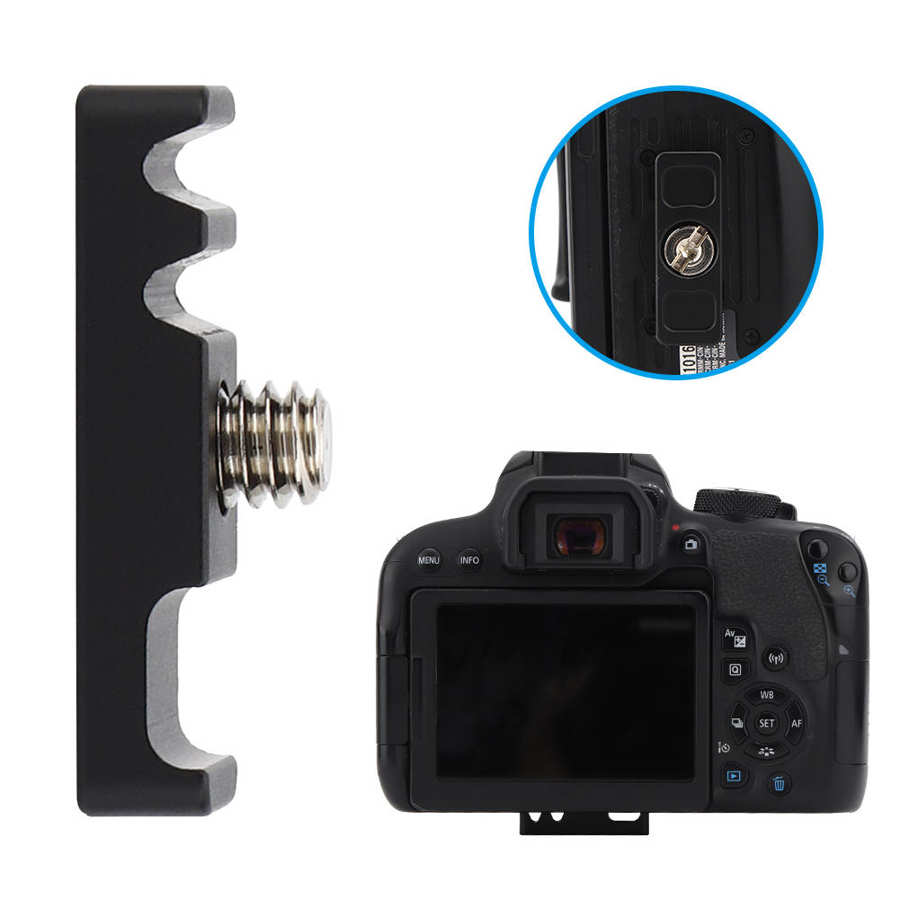 DSLR Camera Cable Clamp Portable Cage L plate Fitting Wire Clip Organizer Kit with 1/4 inch Screw Universal for SLR DSLR Camera