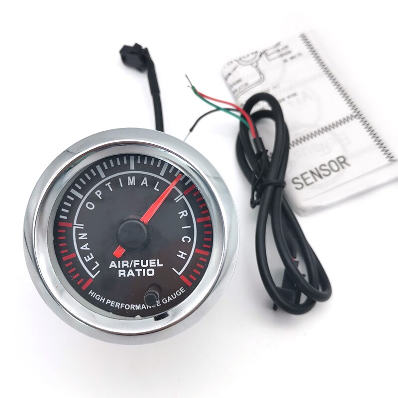 Universele 52Mm 7 Kleur Auto Air/Fuel Ratio Monitor Gauge Digitale Led Display
