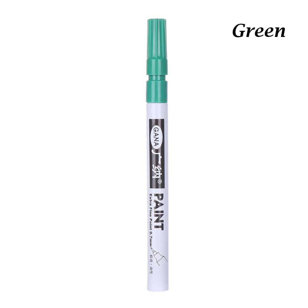 Metallic markers 0.7mm niet-giftige verfmarkers grafische tekening permanente marker snel drogende diy kunstmarker verfpen 8 kleuren: Groente