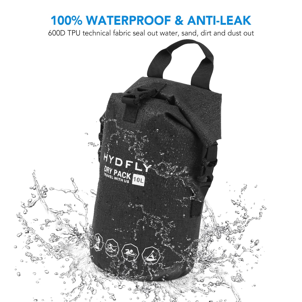 Sac à dos flottant de Trekking de rivière de sac sec imperméable extérieur de Sports nautiques de natation à la dérive 10L/15L/20L