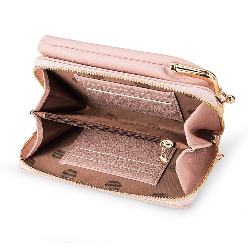 Crossbody Cell Phone Shoulder Bag PU Leather Cellphone Bag Daily Use Card Holder Mini Summer Shoulder Bag For Women Wallet