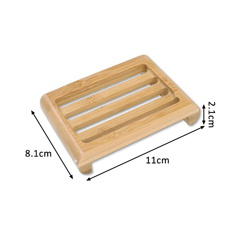 Drewniane mydelniczka Mouldproof DIY Wykonany ręcznie natura kolor bambusa przechowywanie mydła taca akcesoria robić łazienki: 7 naszywka