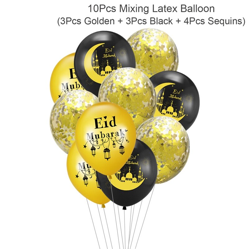 Fengrise Eid Mubarak Ballon Kareem Glücklich Ramadan Dekoration Muslim Islamischen Muslimischen Festival Ballon Ramadan Ballon Hilfe Mubarek: style 18