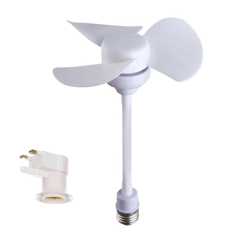Cooling Fan 10W 360 Degree Adjustment E27 Ceiling Fan for Indoor Office 6inch Chandelier Fan Electric Fan UK/US/EU Plug