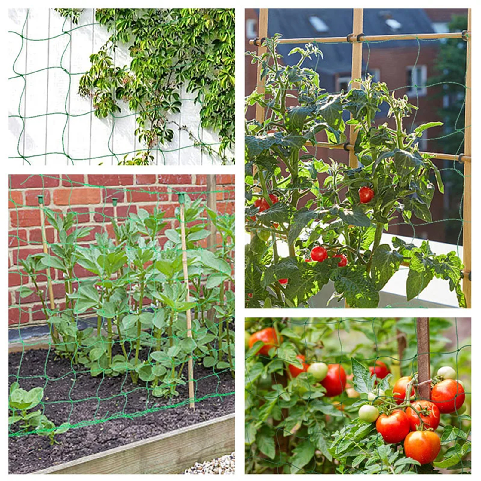 Red enrejada para plantas de jardín, enredadera Flexible para plantas trepadoras, frutas, verduras y vides