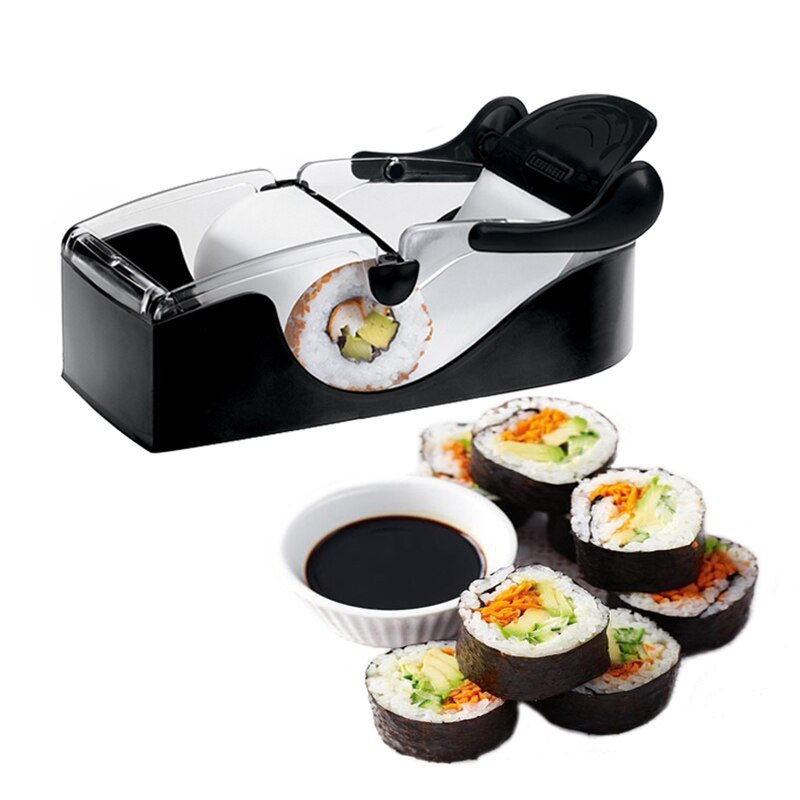 Diy Magic Rijst Roll Sushi Maker Cutter Roller Keuken Creatieve Onigiri Sushi Roller Mold Perfect Sushi Bamboe Gordijn Gereedschap