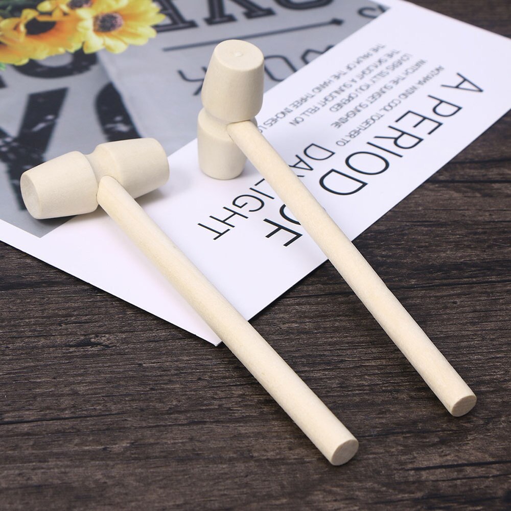 20Pcs Hamers Mini Leuke Hout Educatief Speelgoed Mallet Beukende Speelgoed Beat Hamer Speelgoed Voor Meisjes