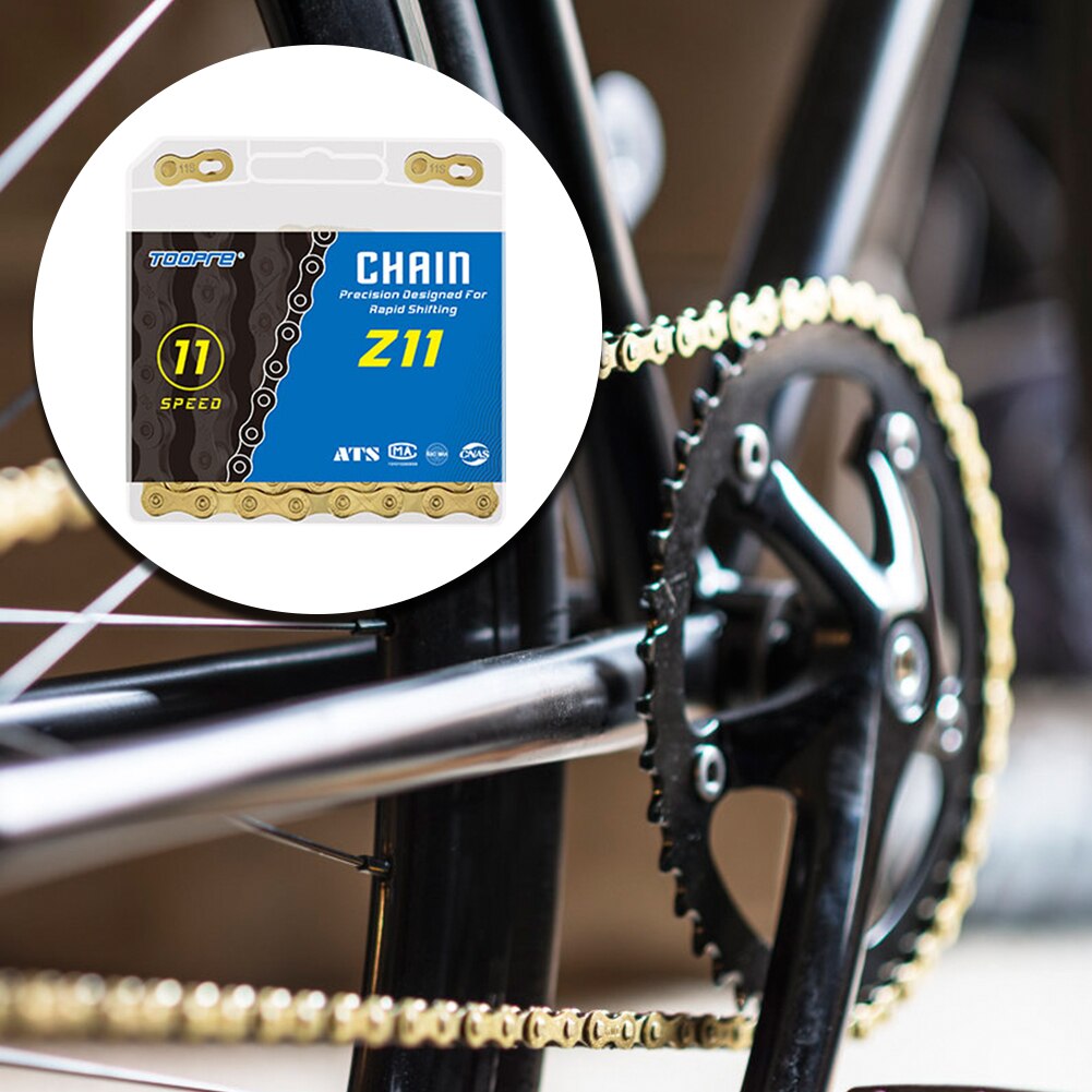 /8/9/10/11 cadena para bicicleta de velocidades de velocidad Variable de 116 enlaces de bicicleta MTB Anti-oxidación cadenas Chapado En Oro accesorios de bicicleta de ciclismo