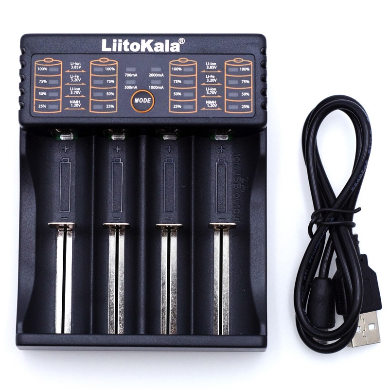 Liitokala Lii-100 202 402 1.2 V 3.7 V 3.2 V AA AAA 18650 18350 26650 10440 14500 16340 25500 NiMH lithium batterij smart charger