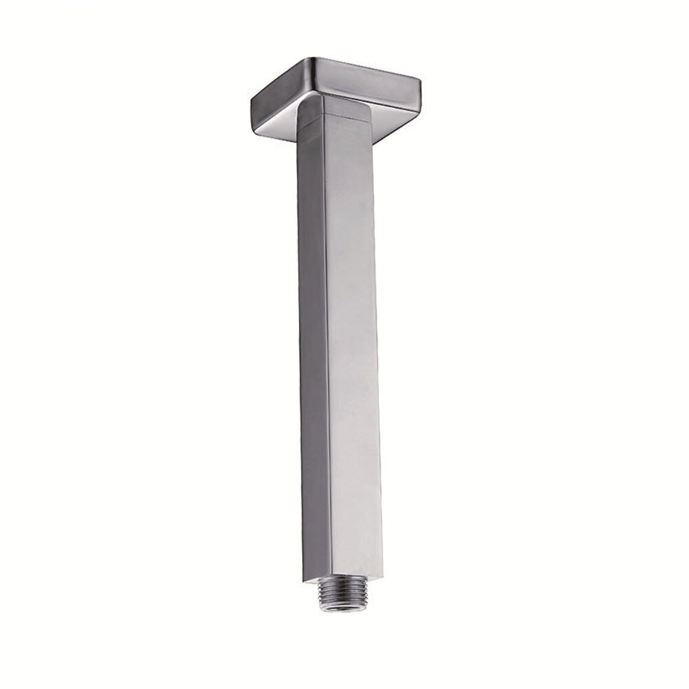 Stainless Steel Lightweight Shower Head Arm Stable Ceiling Mounted Chrome Finish Modern Home Corrosion Resistant Fixed Bathroom: 20cm