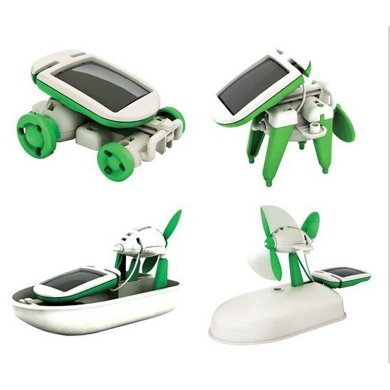 1 X Diy Power Solar Robot Kit 6 In 1 Educatief Speelgoed Voor Kinderen