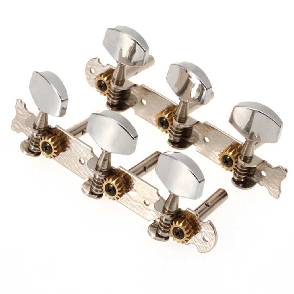 Classical Guitar Tuning Pegs Machine Heads Tuners with Chrome Tip Acoustic