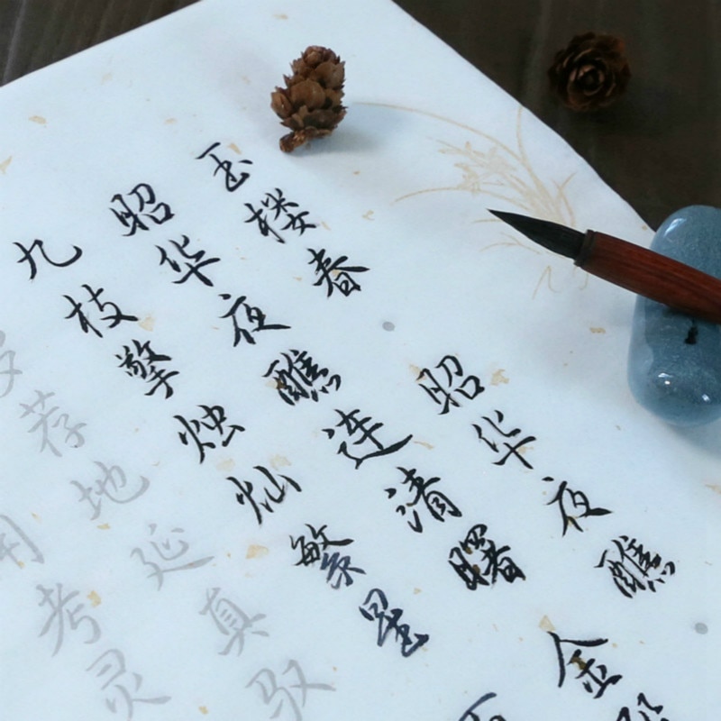 100 Pcs Kalligrafie Copybooks Calligraphie Xuan Papier Gedicht Schrift Beginner Chinese Kleine Reguliere Script Running Script Schrift