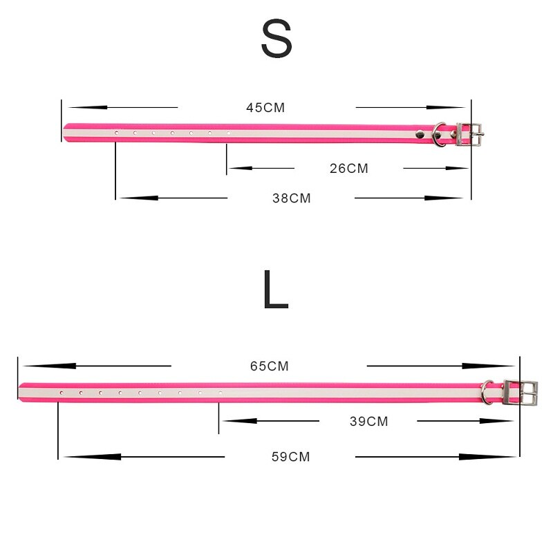 Huisdier Halsband Tpu + Nylon Night Glowing Reflecterende Veiligheid Halsbanden Deodorant Waterdichte Kraag Dierbenodigdheden