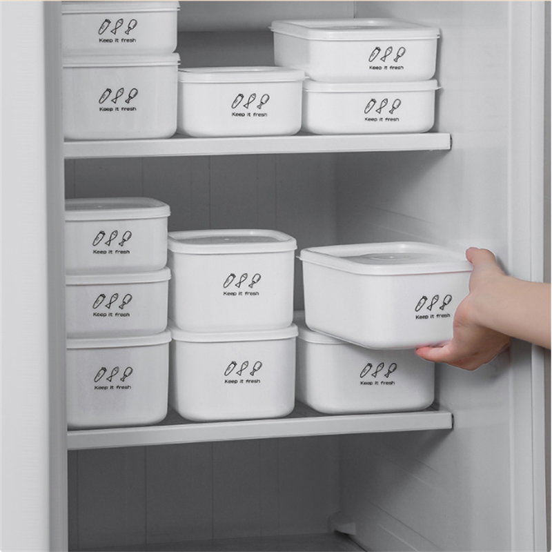 700/900/1000/1400ml Plastic Sealed Organization Containers Refrigerator Kitchen Storage Box Food Canister Keep Fresh Container