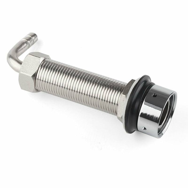 92.5mm Stainless Steel Elbow Shank Beer Tap Draft Beer Faucet Accessories with Diameter 8mm for Beer Keg