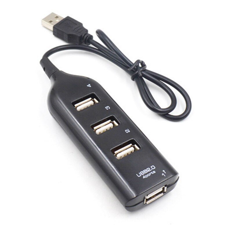 Usb 2.0 høyhastighets usb hub 4 port splitter usb adapter mini hub socket for pc laptop bærbare datamaskin windows mac