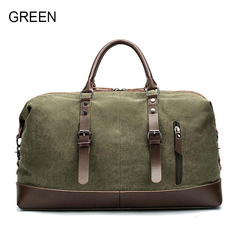 Grande capacidade de viagem saco multifunction men alça ombro duffel saco à prova dmultiple água vários bolsos bagagem sacos mala roupas: KHAKI