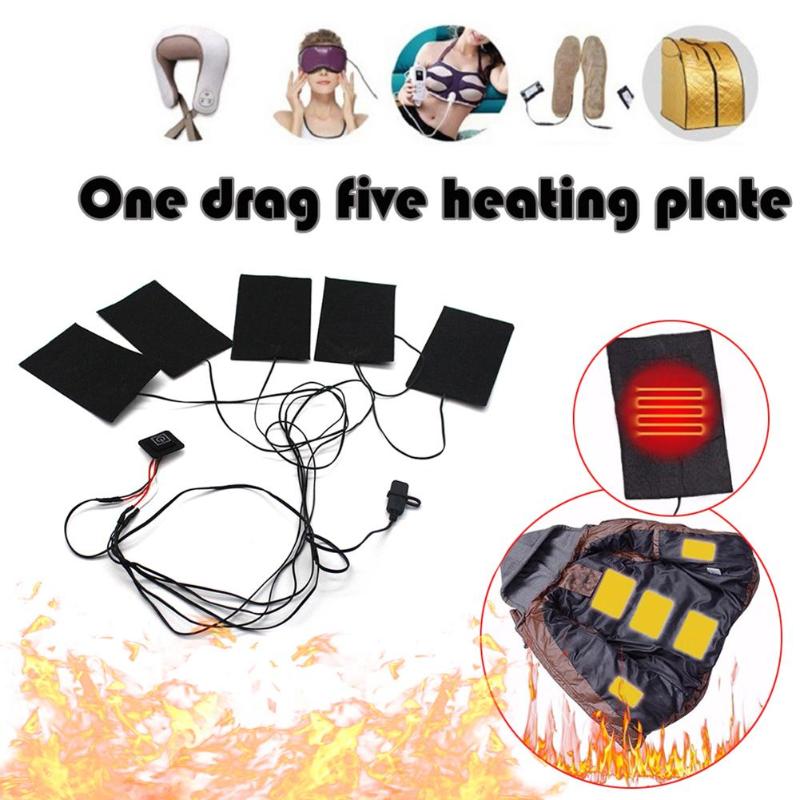 Carbon Fiber Electric Clothes Heating Pads Adjustable Temperature Warmer