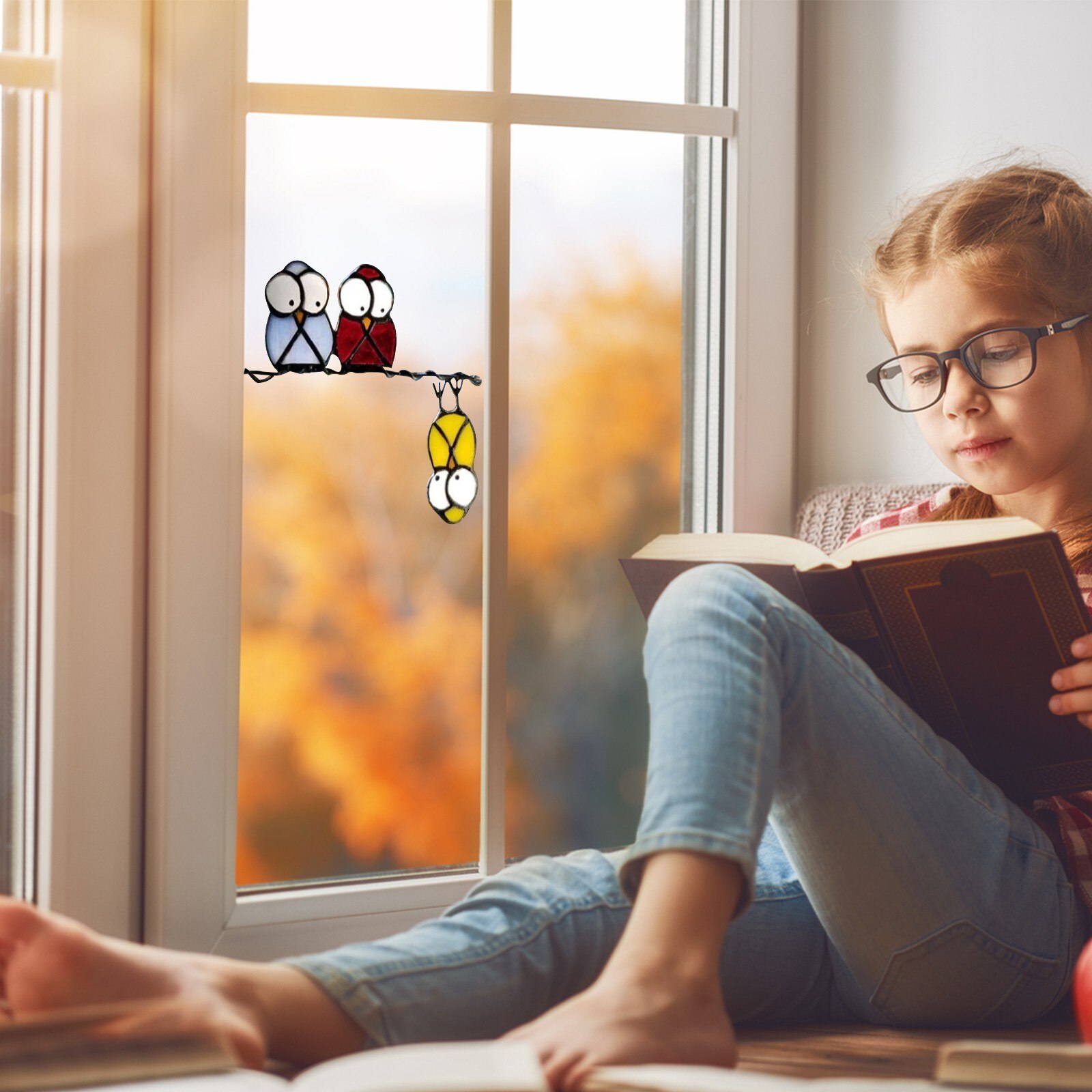 Window Stickers Birds Windows Clings Windows Decals Spring Window Decorations Home Decoration Accessories Wallpaper