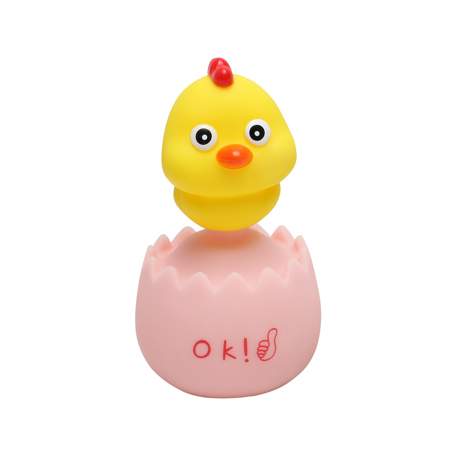freundlicher Spielzeug Schrumpfen Kopf Eierschale Phonation KüKen PVC Emaille Weiche entlüften Trickserei Ebene Modell Spielzeug: Rosa