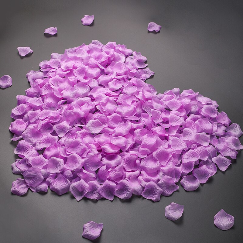 600 unids/lote de pétalos de rosa de 5x5, accesorios de boda, pétalos de rosa de boda, decoración romántica de flores artificiales para