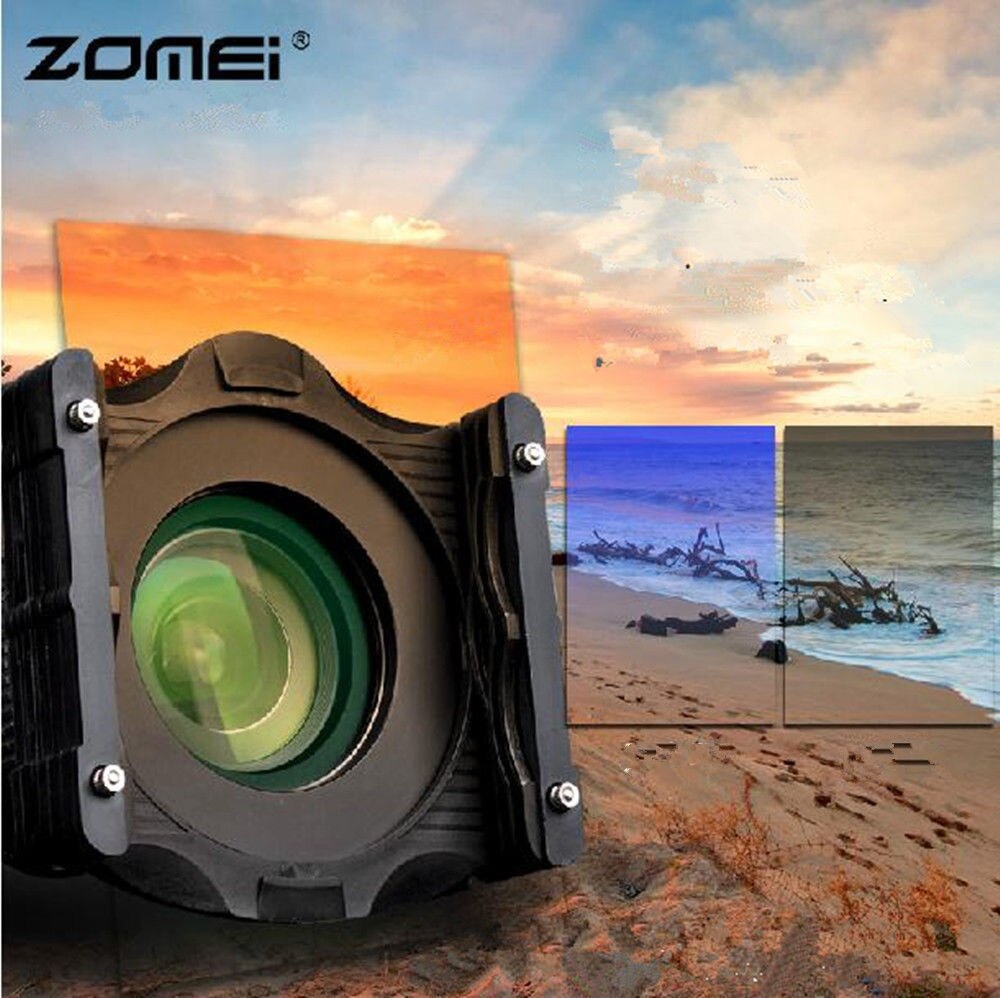 Zomei-Kit de filtro cuadrado para Cokin Z-Pro Cokin Z Lee, set de Té Azul, naranja y rojo de 100x150mm