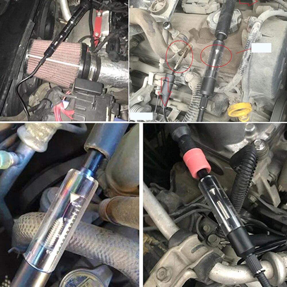 Testing Spark Plug Tester Car Spark Plug Tester Ignition System Coil Engine Spark Test Car Accessories Durable Wire Spark Safe