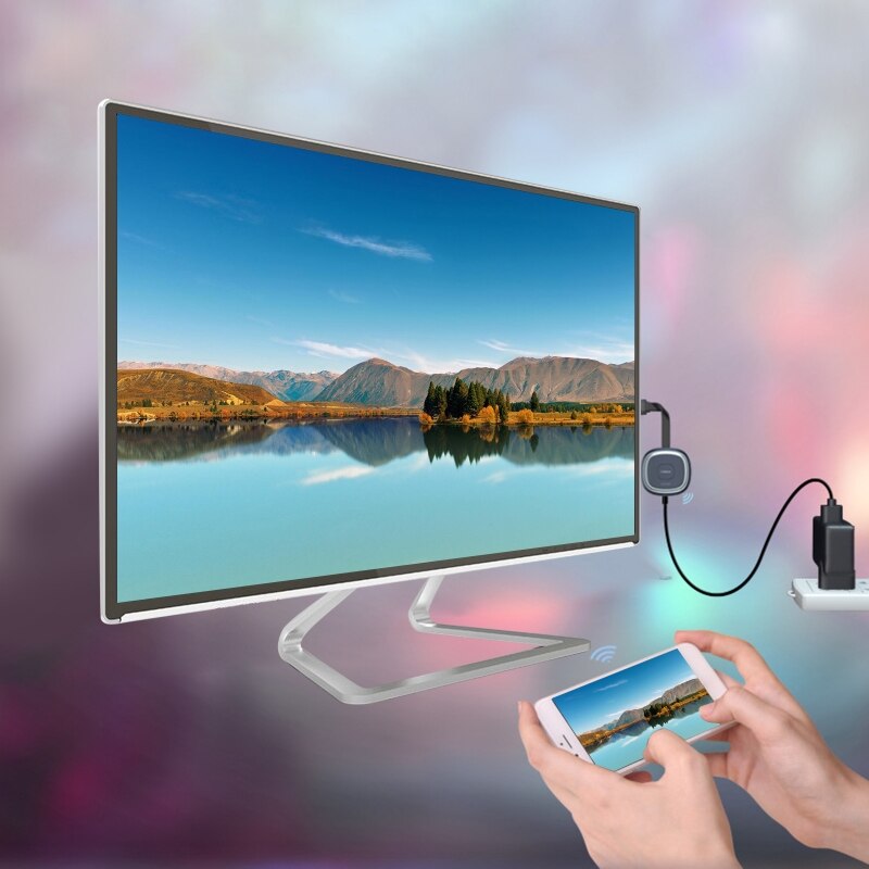 2.4/2.4 + 5G Wireless Wifi Display Ontvanger Mobiele Telefoon Projector Screen Mirroring Dongle Media Player Miracast 448F