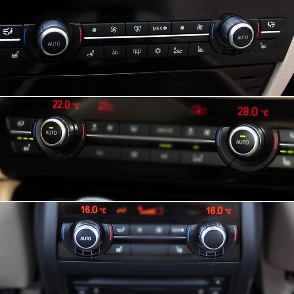Botones de ajuste de temperatura para aire acondicionado A/C, botones de Control de aire acondicionado para BMW F10 F07 F02520 525 528 535GT 730 740