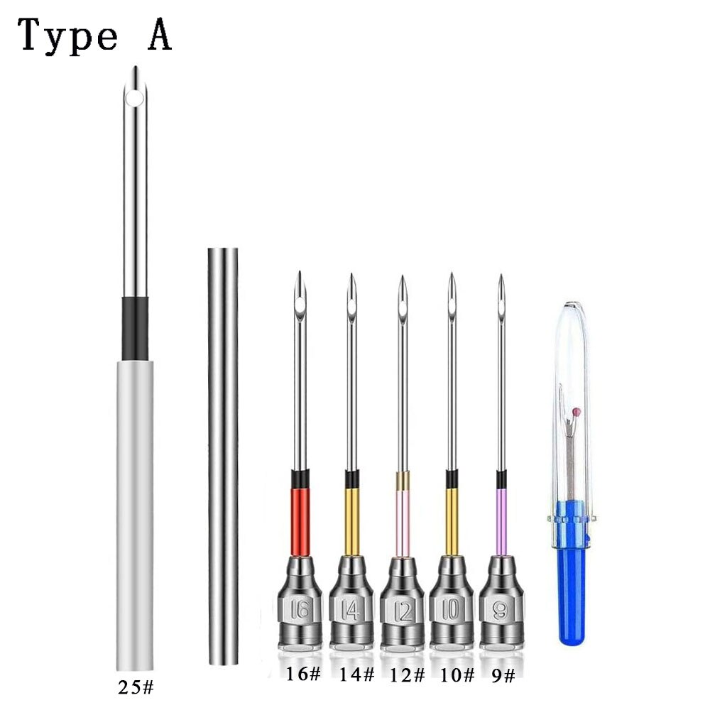 Borduurwerk Punch Naald Haak Breien Borduren Pen Met Tornmesje Kruissteek Kits Voor Borduren Naaien Accessoires: Type A