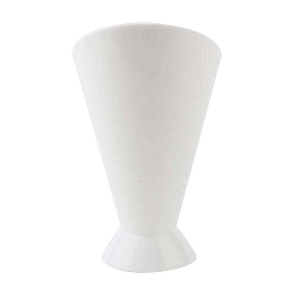 Taza de plástico para patatas fritas, platos para guardar salsa, vajilla, aperitivo perezoso, recipiente de plástico con dos rejillas, copa para ensalada de verduras de patatas fritas: white