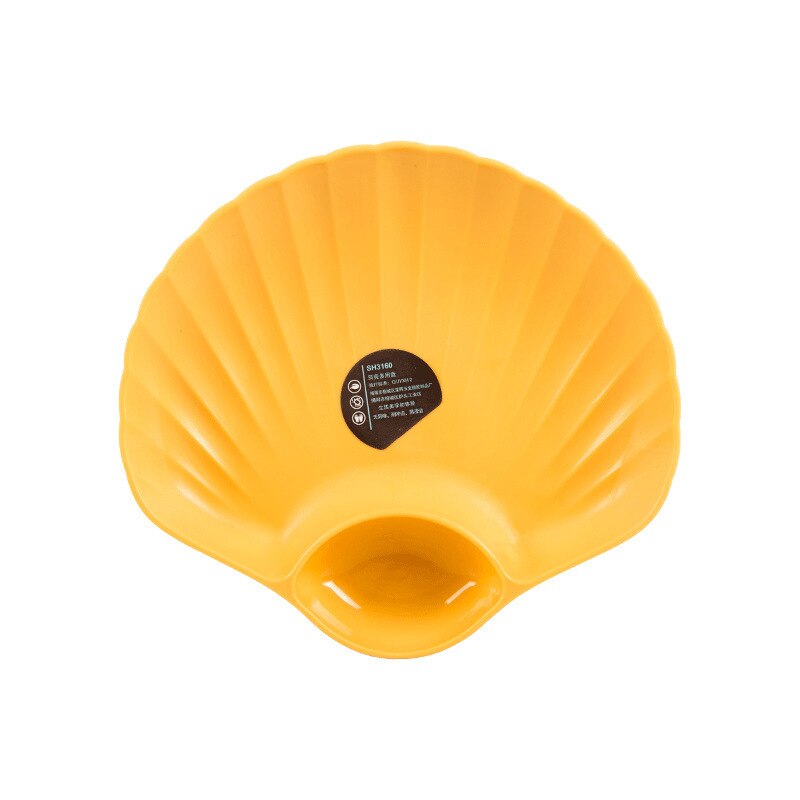 4/6PCS Japanese Vomit Bone Plate Shell Multi-purpose Snacks Dish Fastfood Snack Plate of Fruit Bowl Plastic Tray