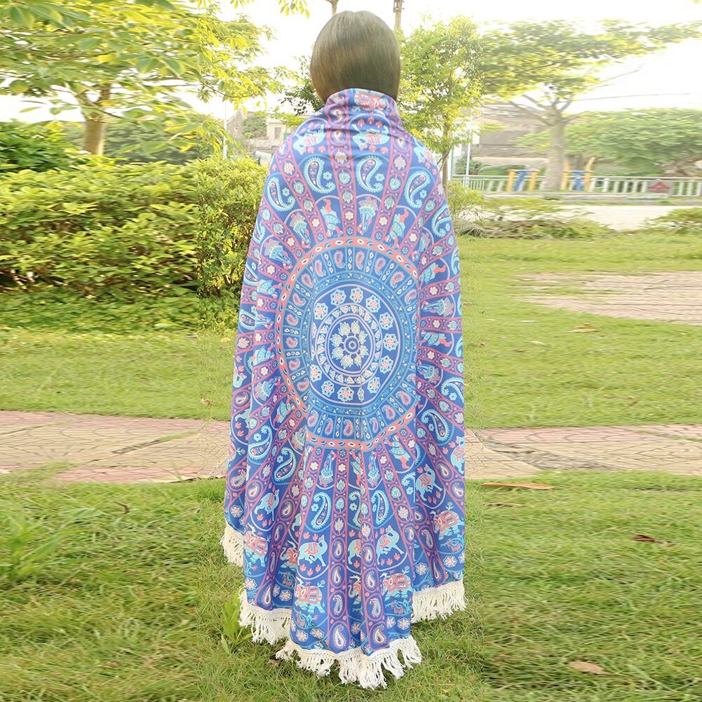 Badhanddoek Ronde Strand Kwastje Handdoeken Zomer Microfiber Bohemian Stijl Strand Serviette De Plage Toalla Playa Zwemmen Shawl Sjaal