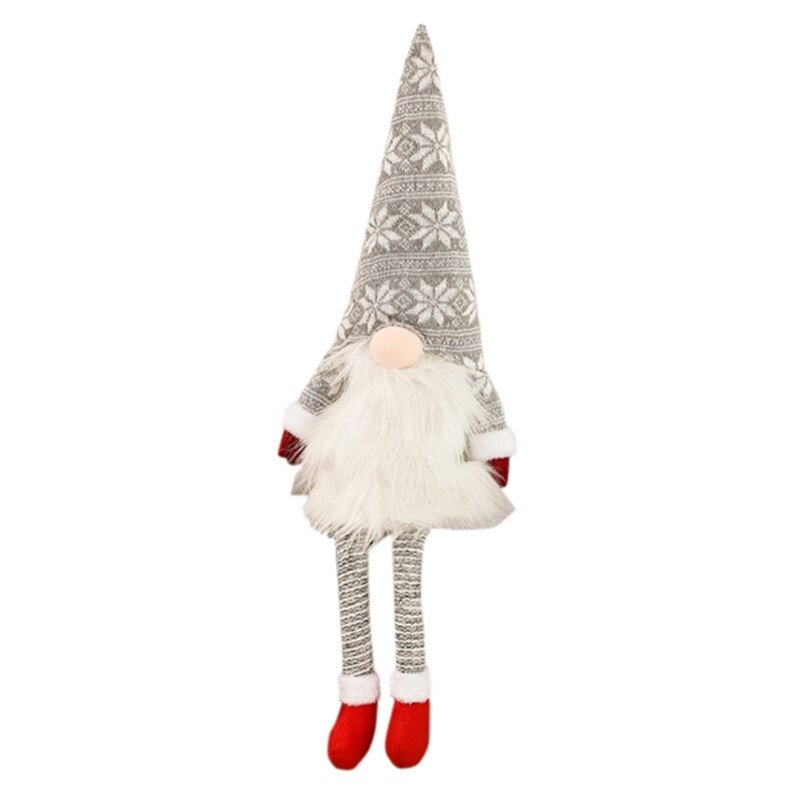 Kerstboom Topper Lente Sneeuwvlok Zweedse Gnome Santa Ornament Home Xmas Party Decoraties: 5AC304704-GY