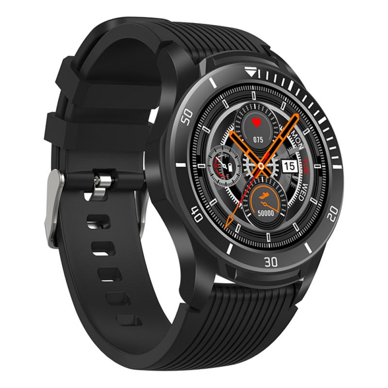 Centechia Smartwatch - 1.28" Touchscreen - Heart Rate & SpO2 Monitor - 4G GPS - Android/iOS Compatible: Black