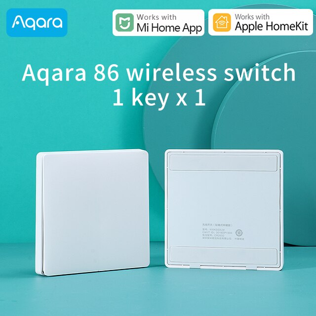 Aqara Hub Smart gateway 3 zigbee version for Xiaomi Mijia Smart home door window Sensor work with Homekit Mi Home APP: Wireless Switch 1Key